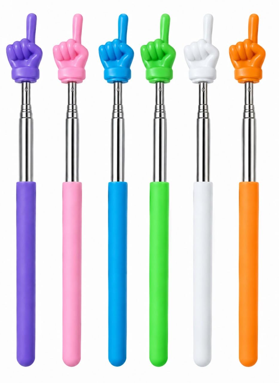1 Pcs Finger Pointer Stick for Teachers – Retractable Classroom Pointer, Telescopic Hand Stick for Reading, Whiteboard & Kindergarten Supplies.-image-2