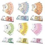 300 Blätter Prop Money Enthält 6 Werte Spielgeld Euro Scheine 10/20/50/100/200/500 Fake Geld Falschgeld Spielgeld Scheine Fake Euro Movie Money für Zauberrequisiten Studium Filmen Money Gun