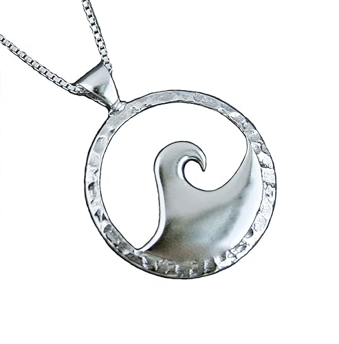 Ocean Jewelry Wave Necklace Sterling Silver Pendant by Ali C Art Made in USA Choose Small or Medium Mermaid Medallion Handmade Charm Gift for Women Ocean Jewelry Wave Necklace Sterling Silver Pendant by Ali C Art Made in USA Choose Small or Medium Mermaid Medallion Handmade Charm Gift for Women