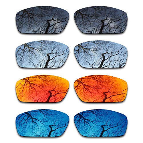 Set of 4 Polarized Replacement Lenses for Oakley Splinter Pack-BSFM4