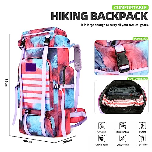 King'sGuard 70L Camping Hiking Backpack for Men Women Large Military Tactical Backpack Molle Rucksack Backpack for Outdoor - image 3