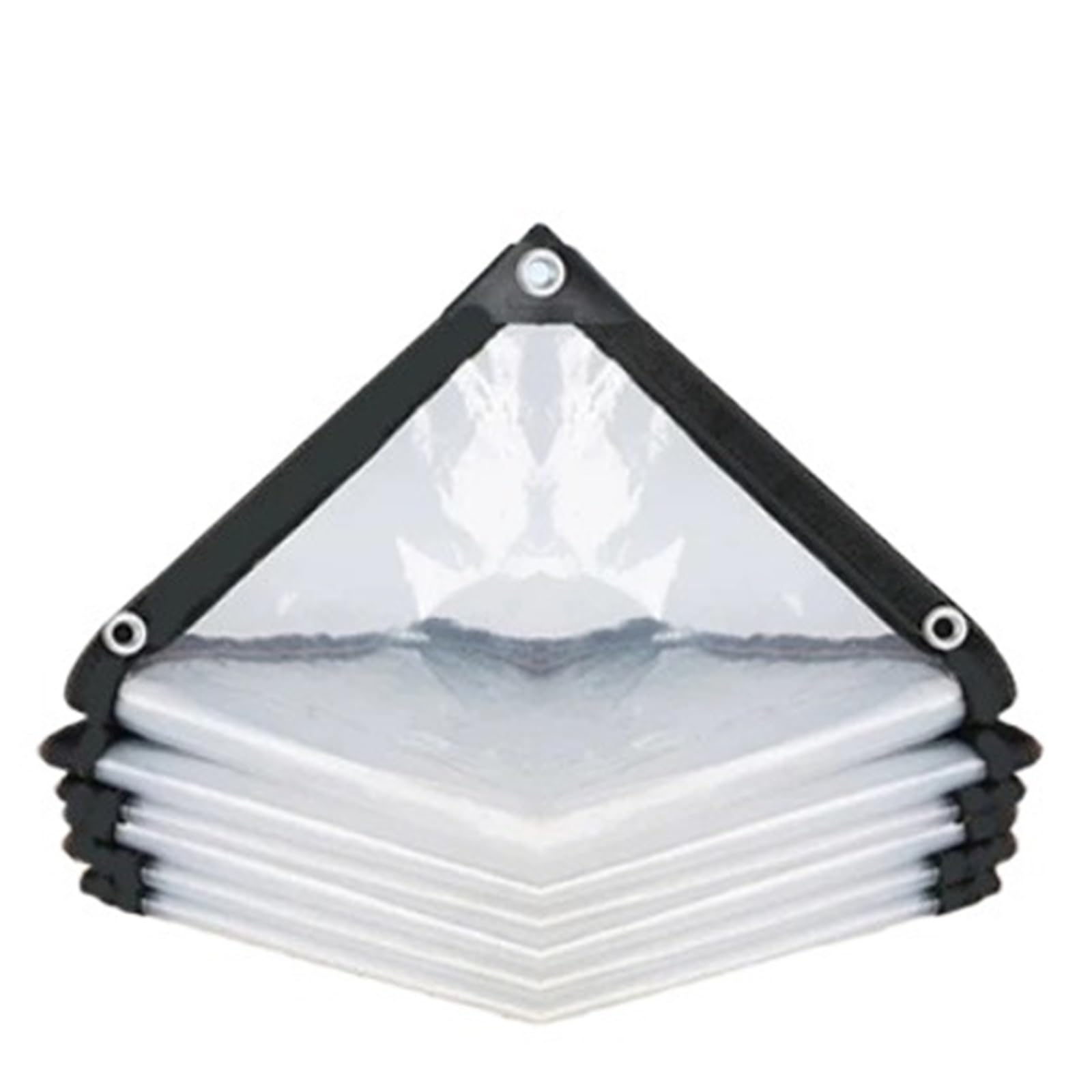 Clear Tarp Transparent Waterproof Tarpaulin Garden Rainproof Clear Poly Tarp Plant Cover Insulation Shed Cloth With Grommets(200x800cm)