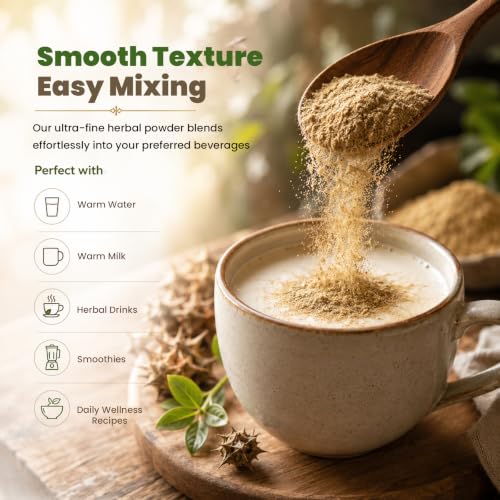 Image of Gokshura Powder - 100g | Tribulus Terrestris /Gokhru Churna | Boost Energy, Strength & Testosterone | Pure & Natural | Non GMO With No Added Preservatives