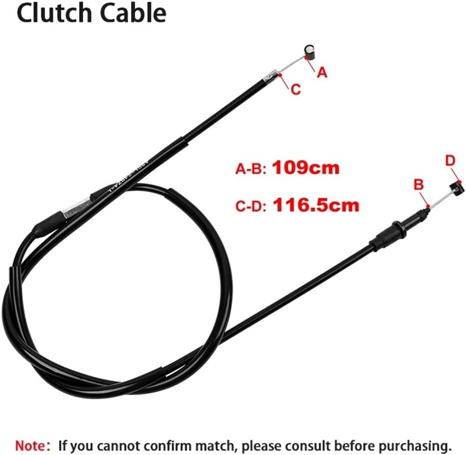 Motorcycle Clutch Drive Cable Motorcycle Adjustable Clutch Control Cable For KX250F KX250 KX 250 F 2009-2011 2012 2013 2014 2015 2016 2017 2018 2019