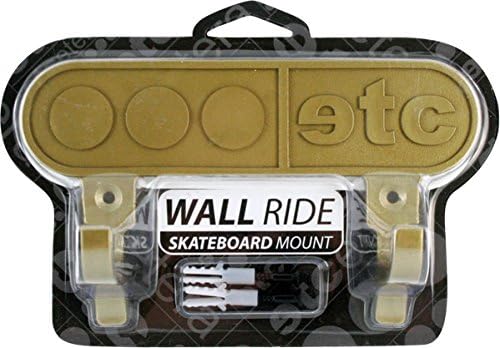 Etcetera Skateboards Wall Ride Mount Gold Skateboard Deck Display