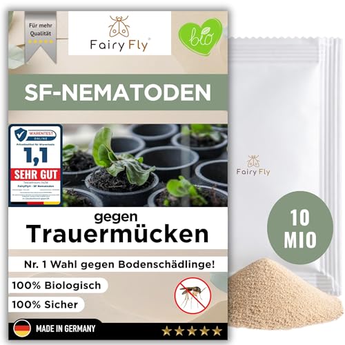 FairyFly® SF Nematoden gegen Trauermücken (10 Mio für 20 m² / 100 Pflanzen) – Nematoden zum Gießen für Zimmerpflanzen… – Ansicht 1