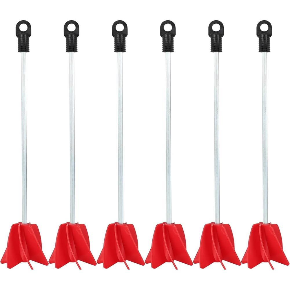 UDSKNV[KSL Industrial Stirrer Paddle-11.8", Helix Paint Mixer Attachment(6-Pack) for Drill- Epoxy Resin Mixer 1 to 5 Gallon Capacity