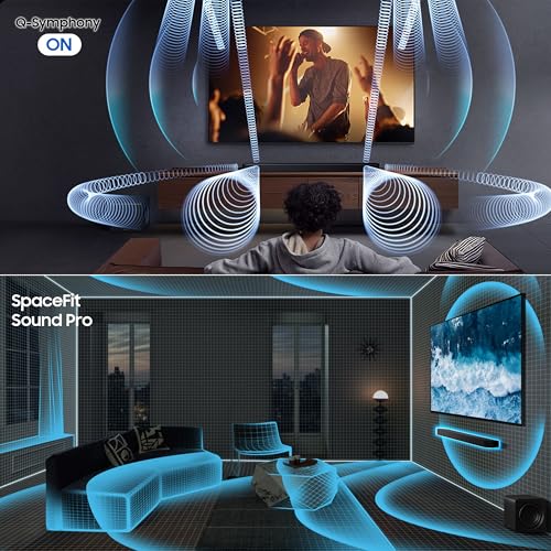 Image of Samsung 400 W True 5.1.2ch Soundbar with Wireless Dolby Atmos | Q-Symphony | Center, Up-Firing & Side-Firing Speakers | Alexa | Wi-Fi | HDMI ARC | Optical in | Bluetooth (HW-Q800F /XL, Black)