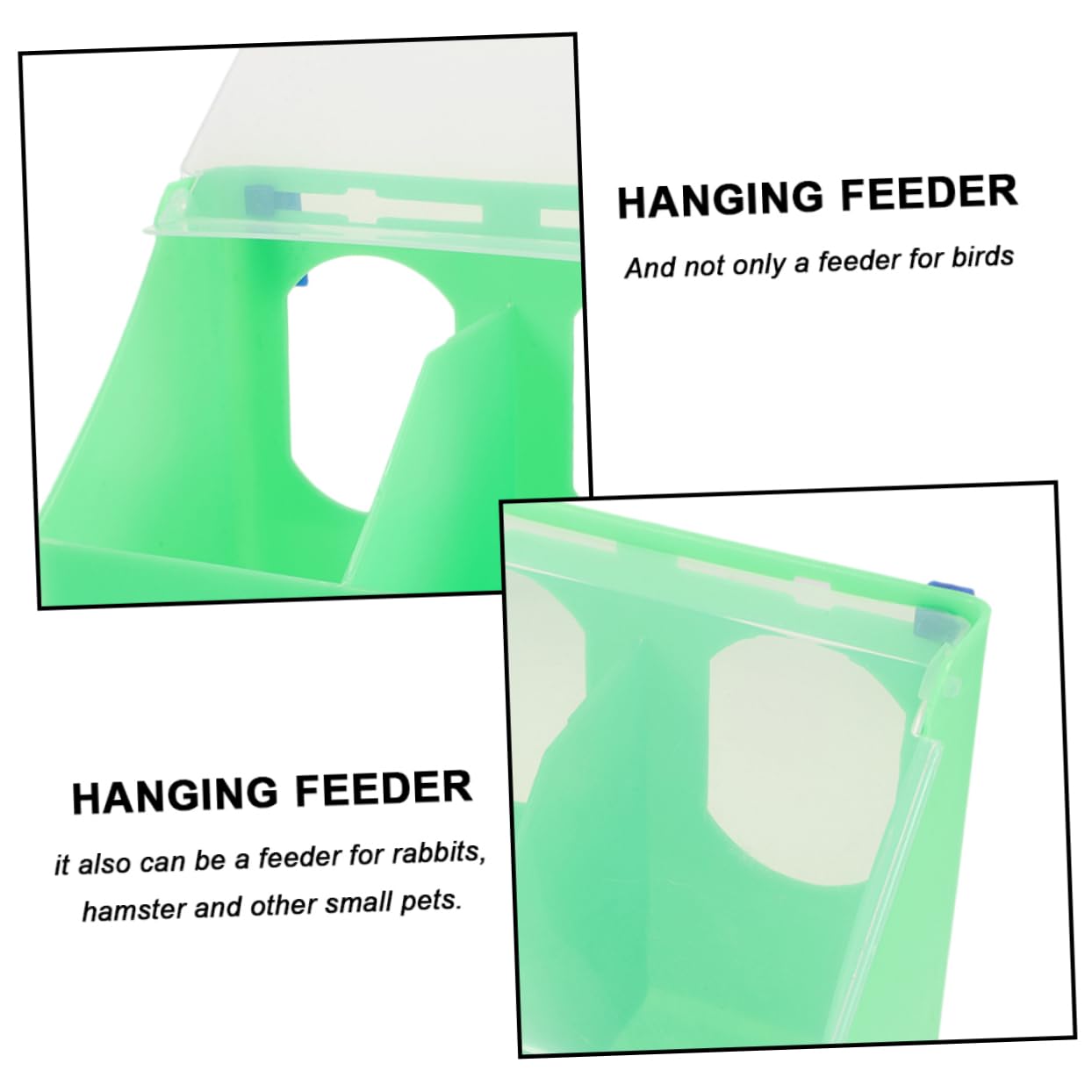 3pièces Support Alimentaire Suspendu pour Oiseaux Gamelle Pratique pour Perroquets Nourriture Et Eau Accessoire Multifonctionnel pour Cage Oiseaux