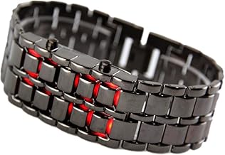 LED Bracelet red Bracelet Watch with Stylish Modern Fashionable Elegant Chain Digital Watch for Women