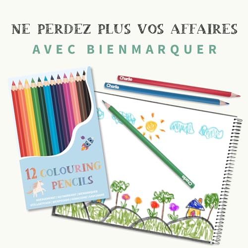 Crayons de couleurs personnalisables