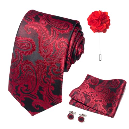 Image of joy alice 70 Colors Ties Set Men Mixed Color Necktie Handkerchief Cufflinks Brooch 3.15 Formal