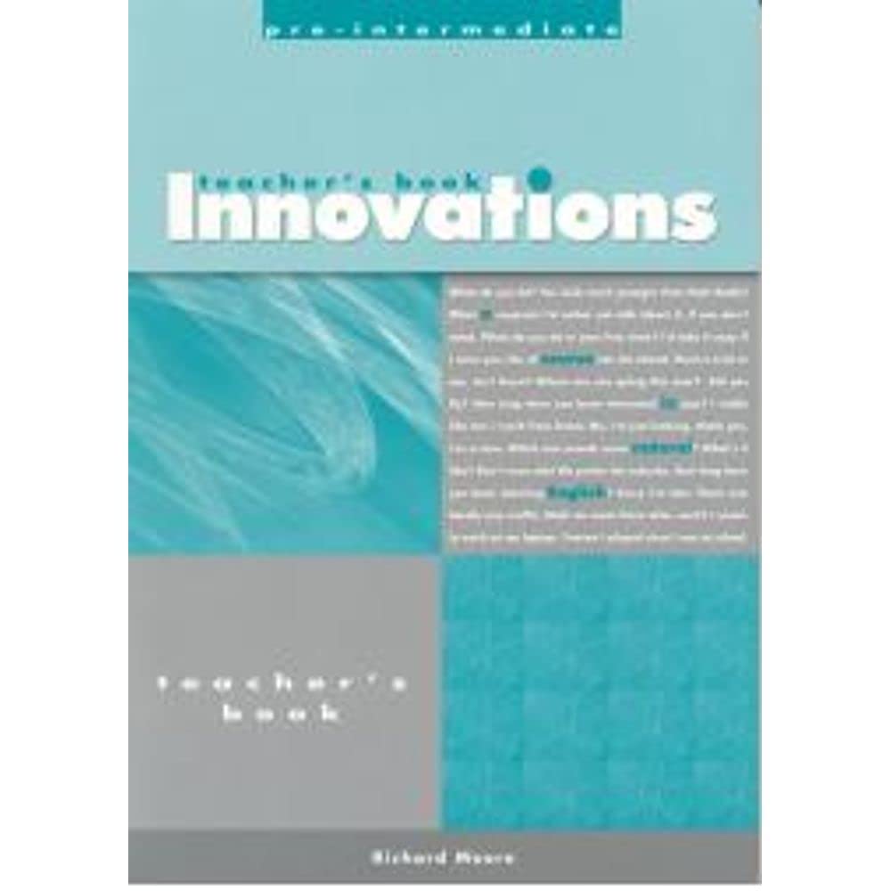 Buy Pre Intermediate-teachers Text (Innovations: A Course in Natural English) — BookShops.in