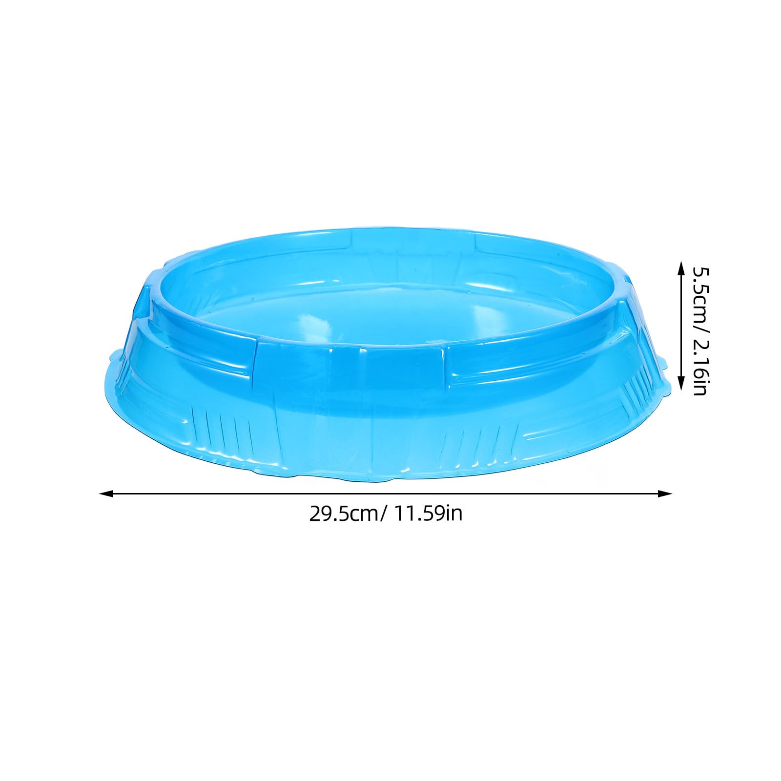 TOYANDONA Battle Plate Circle Tray Train Toy Rectangular Gyro Stadium Gaming Tray for Disc Game Accessories Portable Plastic