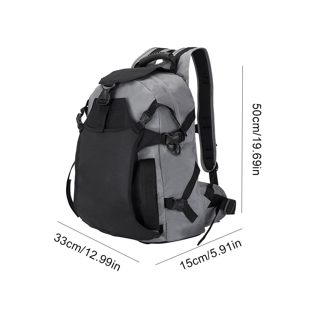 Rollerblading-Rucksack, Skischuhrucksack 30L mit verstellbaren Befestigungsgurten, Skating-Rucksack