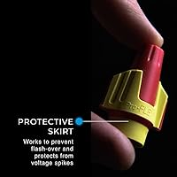 Vista 4 de IDEAL Electrical Twister ProFLEX (30-1047) Conector de Cable Rojo/Amarillo, Caja de 50 — Tuercas de Cable de Rosca Suave para 22 a 8 AWG con Comfort