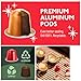 ROSSO CAFFE Espresso Coffee Pods for Nespresso Machines - Holiday Limited Edition - 80 Aluminium Capsules - Compatible with all Nespresso Original line Machines (Holiday Blend and Pumpkin Spice)