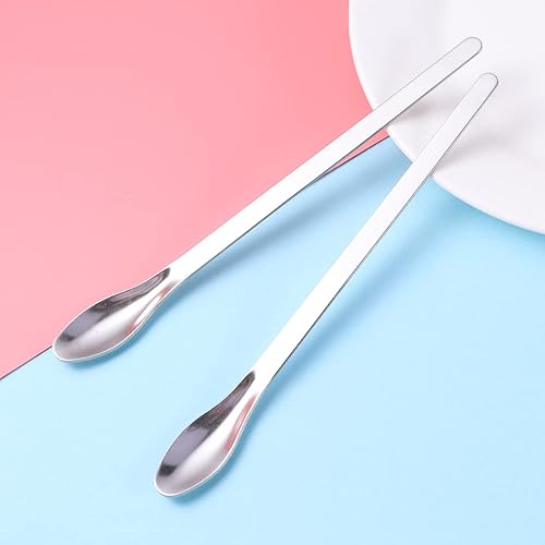 Miniatura 8 de EXCEART Cucharas de medicina de acero inoxidable Espátula de laboratorio Cuchara de laboratorio Micro Cuchara de laboratorio Cuchara de laboratorio