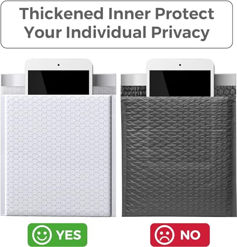 METRONIC Envelopes brancos grandes com bolhas 26 x 40 cm, pacote com 25, envelopes acolchoados com a