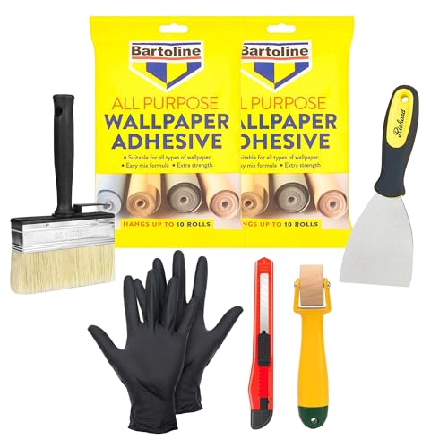 Colle forte pour papier peint et pinceau 120 mm application lisse