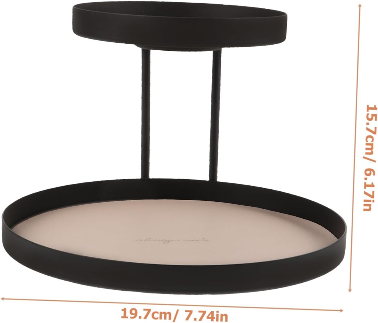 Double-Layer Vanity Organizer Tray Elegant Perfume Holder for Jewelry and Cosmetics Stylish Home Decor for Dressers and Countertops and Design