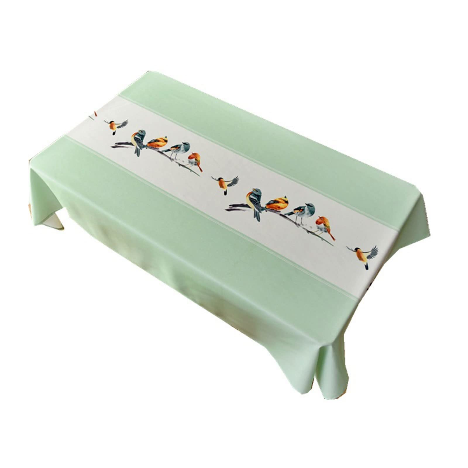 JINGYAN Tablecloths Coffee Table Tablecloth Fabric Geometric Pattern Cover Cloth Dining Living Room Small Fresh Waterproof Mat(130x250cm)