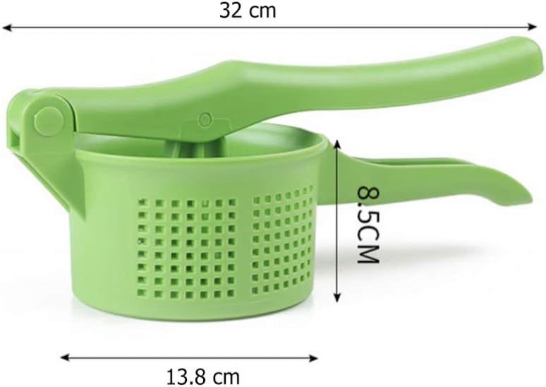 Luxshiny 1pc Manual Potato Presser Easy Use Masher for Potatoes Compact Kitchen Gadget Plastic Green for Home Cooking and Juicing