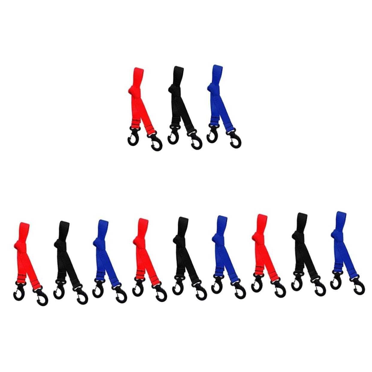 BESPORTBLE 12pezzi Cinghie Fissaggio Sci Regolabili da Cinghie Multi-Funzione per Trasporto Stivali Sci Accessori Pratici per Adulti