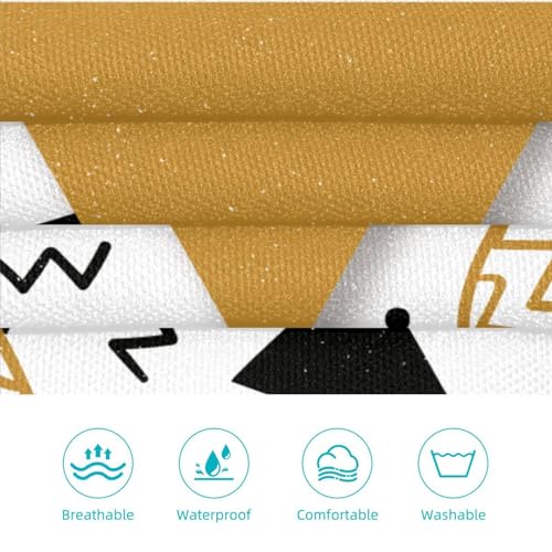 Lot de 2 tabliers de cuisine avec 4 broches à motif ananas d'été géométrique - 3