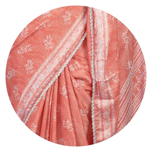 Image of MIRCHI FASHION Women Saree Leheriya Print Chiffon | Lightweight Traditional Sari for Farewell and Wedding Ceremonies with Unstitched Blouse Piece