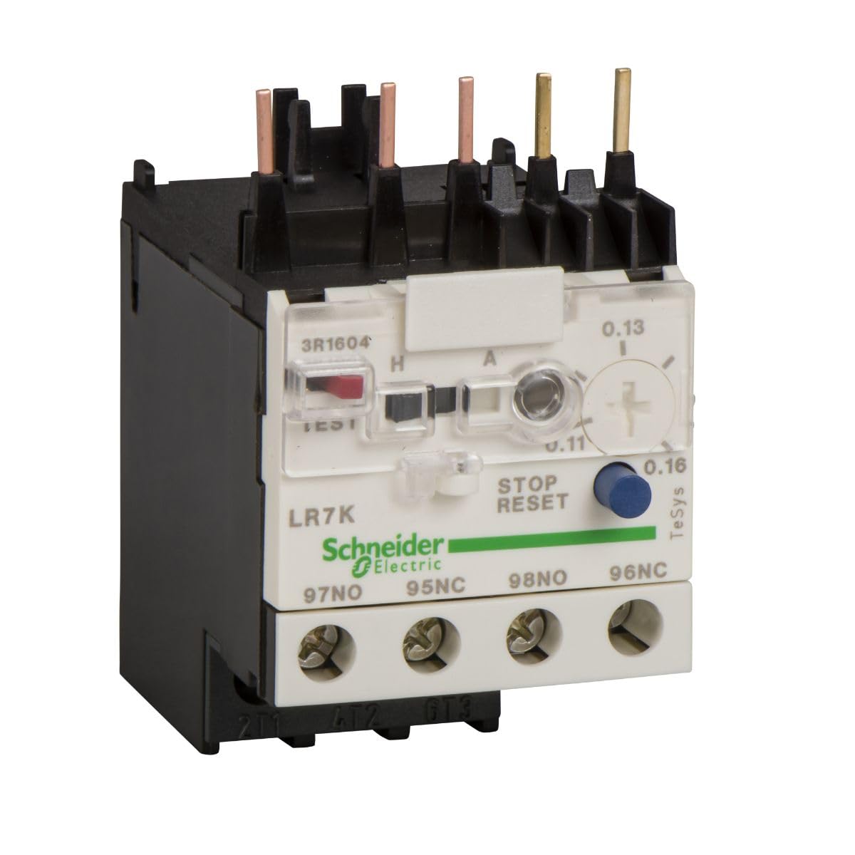 Relais biphase 1.8-2.6A avec déclenchement thermique de haute précision