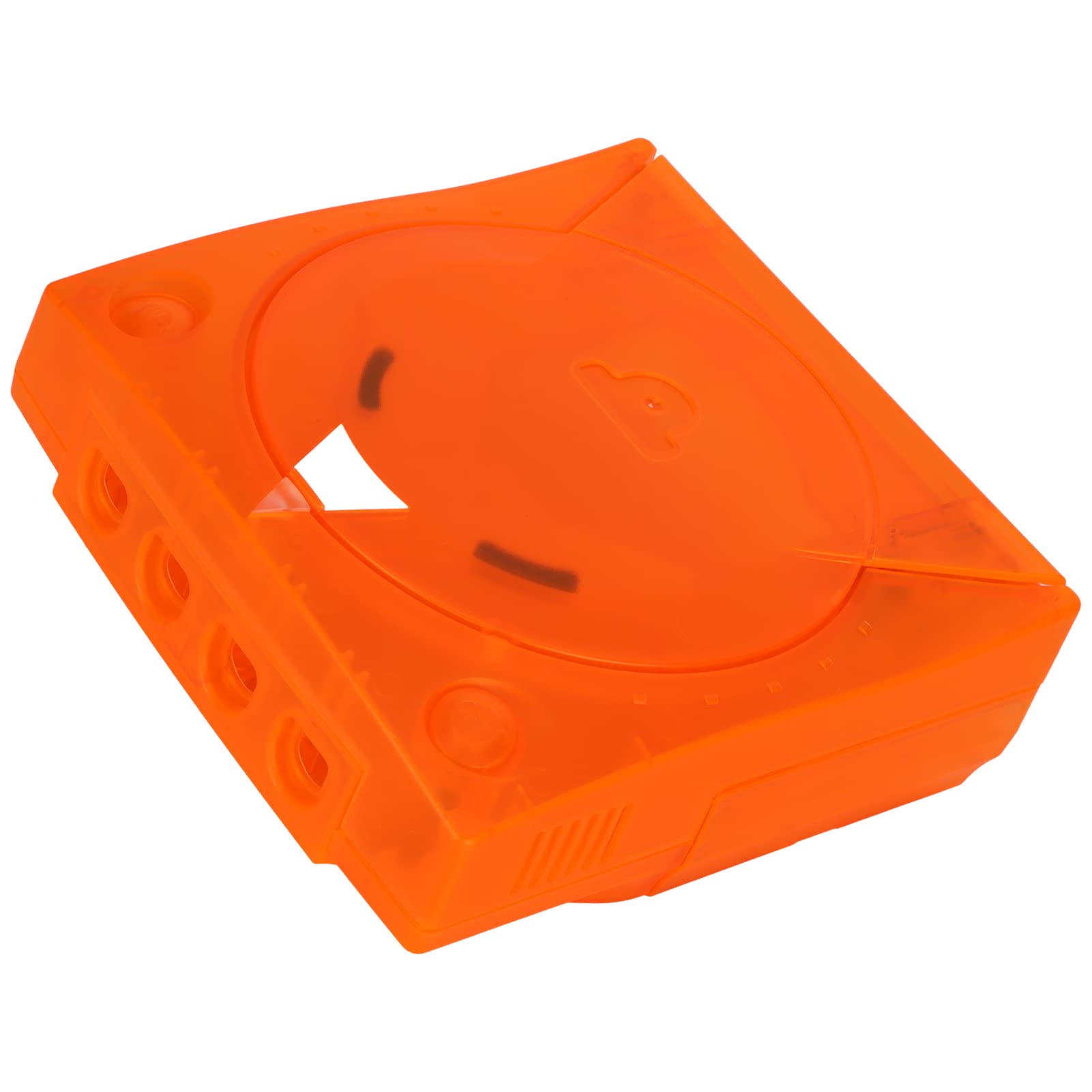Yoidesu Guscio Protettivo per Console di Gioco, Guscio in Plastica Arancione Traslucido, Sostituzione del Guscio Compatibile con Dreamcast DC