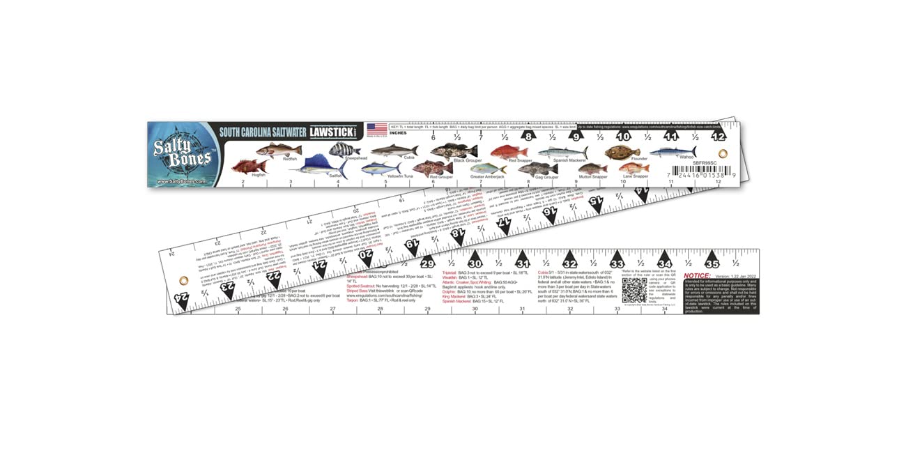 Salty Bones South Carolina Saltwater Lawstick - 36