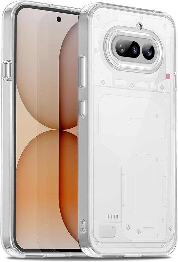 Dsynk Gear Anti-Yellow Clear Case for Nothing Phone 4a | UV Shield Technology | Zero-Yellowing Formula | Drop Protection | TPU + Polycarbonate | Crystal Clear