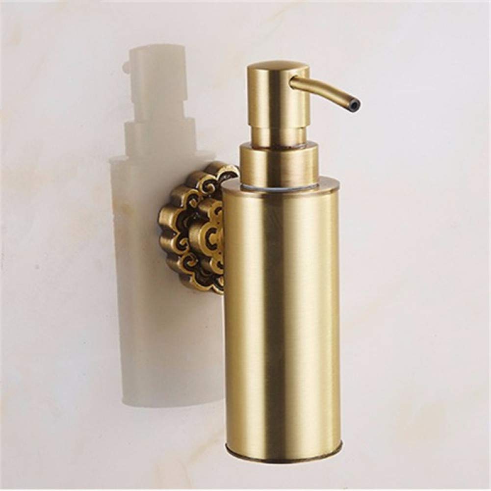 Distributore di Sapone Dispenser di Sapone Liquido Ottone Antico Fissato al Muro Portasapone per Sapone Dispenser di Sapone Liquido Accessori per Il Bagno