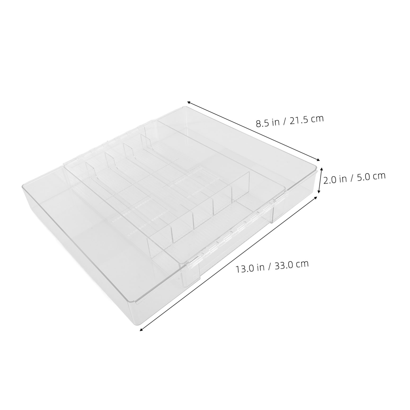 Organisateur Compartiments Couverts Acrylique en Extensible