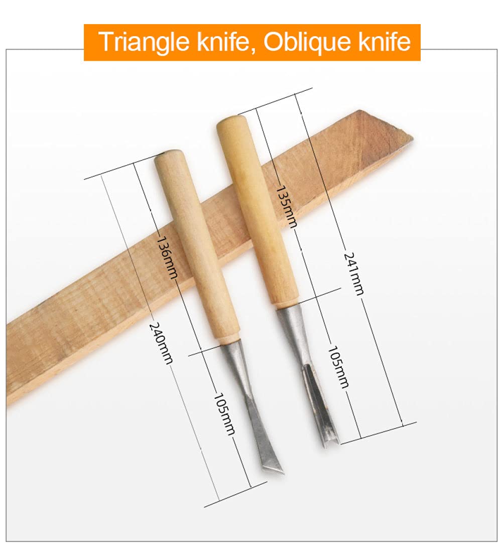 31 piezas de cuchillo de tallado profesional sello de madera DIY cuchillo de cincel de mano herramientas de artesanía conjunto de herramientas de escultura de cincel de tallado, como se muestra