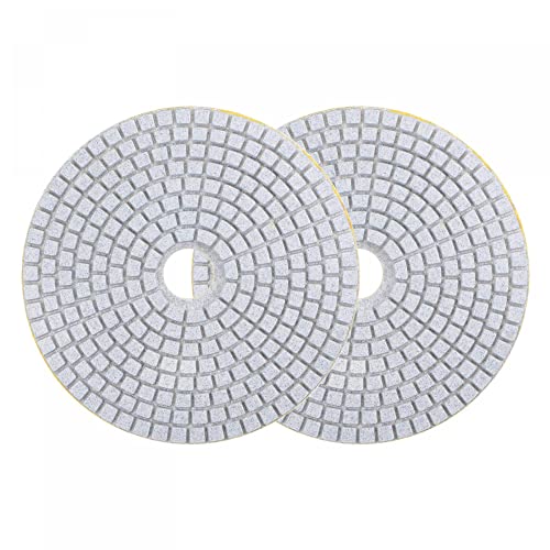 Image of uxcell Diamond Polishing Pad 5-Inch 150 Grits Wet /Dry Grinding for Stone Concrete Marble Countertop Floor 2pcs