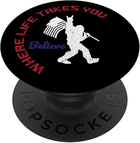 Bigfoot Sasquatch Yeti Believe PopSockets PopGrip intercambiable