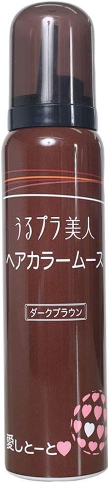 Amazon 愛しとーと公式 うるプラ美人 ヘアカラー ムース ダークブラウン 愛しとーと ビューティー 通販