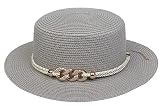 Women Lady Straw Fedora Hat Elegant Wide Brim Sun Hat Sun Protection Caps Vintage Chic Rhinestone Me