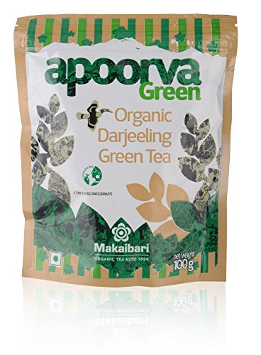 Image of Makaibari Green Valley Apoorva Finest Darjeeling Whole Long Leaves Green Tea | Premium Tea | Anti-Oxidants, Immunity Booster 100g