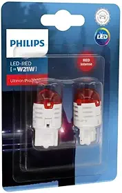 PHILIPS Ultinon Pro3000 Lâmpada LED para sinalização automotiva (W21W vermelho)