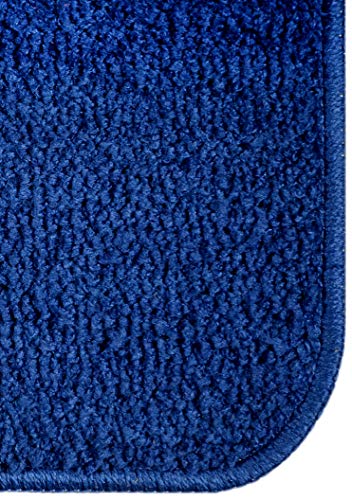 Saral Home Microfiber Solid Rectangle Anti-Skid Bath Mats | Soft & Super Absorbent Mats for Shower | Washable, Non-Slip & Quick-Drying Mats for Kitchen Bathroom | Set of 2 (Blue, 35X50 CM) 4 51OFhyWpQLL