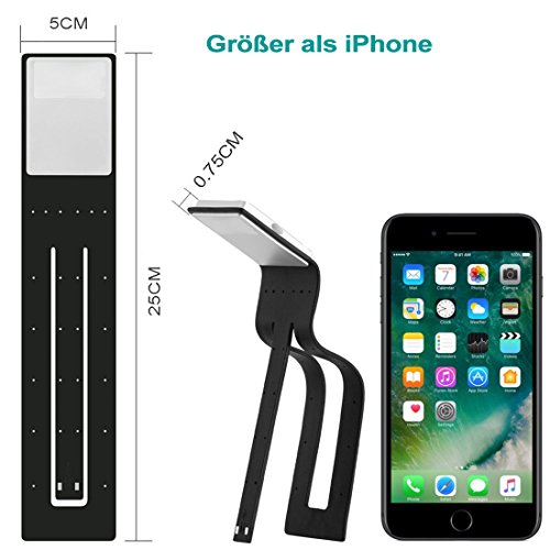 Leselampe Opard mit Klemme und LED-Technologie für Bücher
