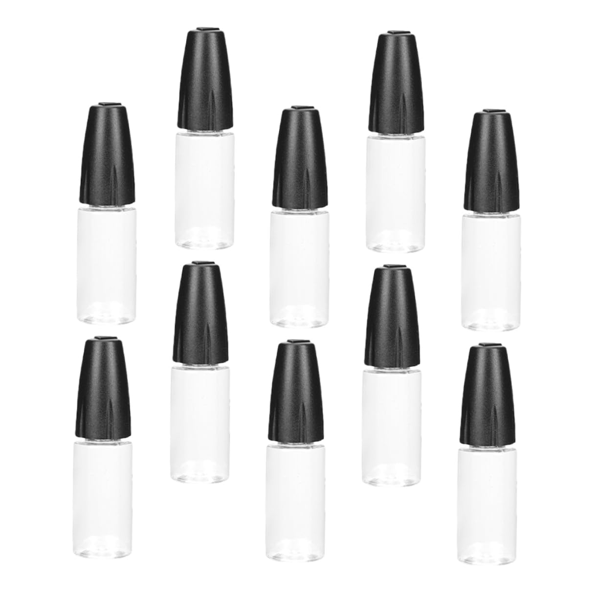 5 Sätze Transparente Flasche Kleine Flaschen Mini-quetschflasche Squeeze-flaschen Einfach Applikatorflasche Flaschen Mit Nadelspitzen Nadelflaschenspender Das Haustier 10 Stück * 5