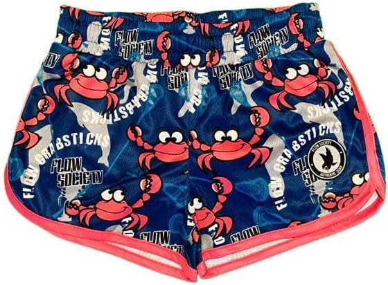 Flow Society Crabstick Attack Girls Athletic Shorts