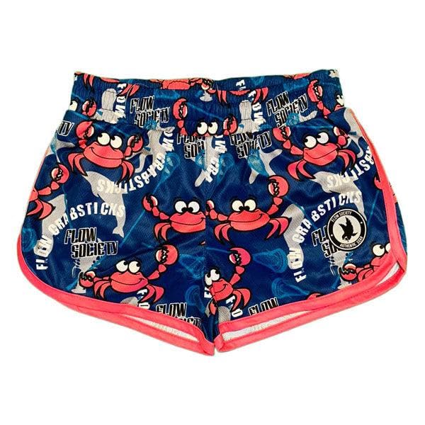 Flow Society Crabstick Attack Girls Athletic Shorts