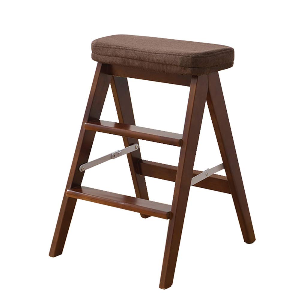 Buy Steps Stairway Ladders Wood Step Ladder Stool Multifunction Folding
