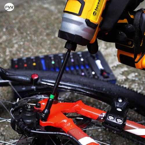 Facoow  Impact Nut Drivers Set Magnetic, 18pcs Color Coded SAE & Metric Impact Nut Drivers - image 8